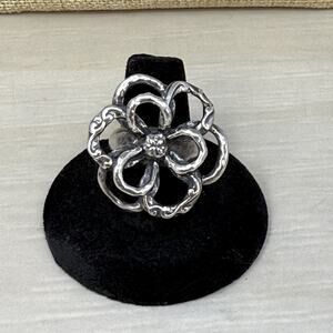 Silpada Sterling Silver 925 Flower Power Ring R2784 Thailand Size 8